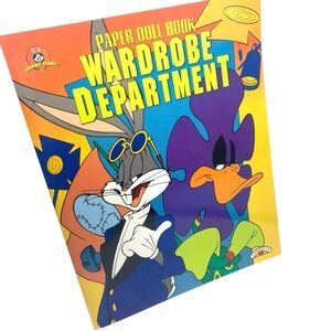 Vintage 1997 Looney Tunes Paper Doll Book – Wardrobe Department Bugs Bunny Taz